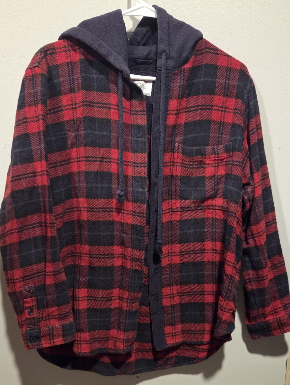 American Eagle Outfitters Black Corduroy Jacket with Red Label